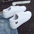 Women's Shoes 2026 Spring Small White Shoes Lovers Flat Bottom Lace up Round Head Student Leisure Board Shoes