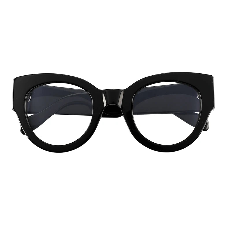 Fancy Design Retro Big Square High End Italy Black Acetate Optical Eyeglass Frame