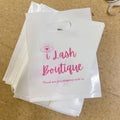 Cheap Source Factory Custom Printed Logo Personalized HDPE LDPE Merchandise Die Cut Plastic Shopping Bag With Handle