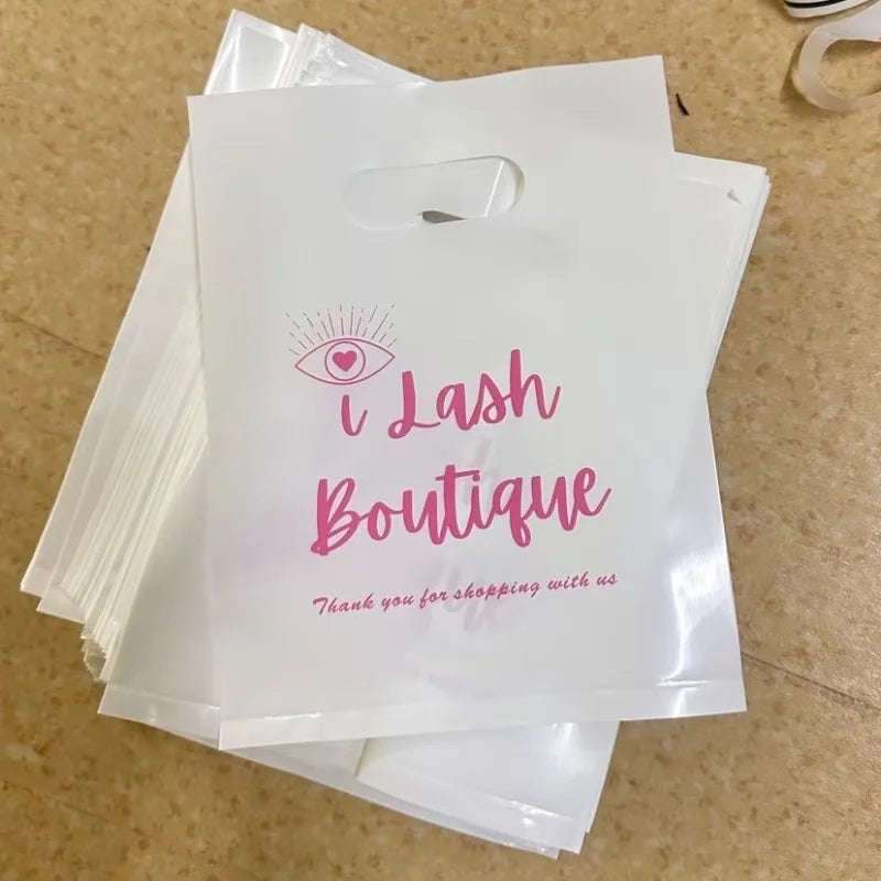 Cheap Source Factory Custom Printed Logo Personalized HDPE LDPE Merchandise Die Cut Plastic Shopping Bag With Handle