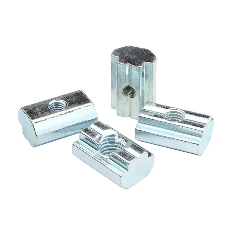 Custom Nickel Zinc Plated Carbon Steel T-Slot Nut M4 M5 M6 M8 T-Nut Sliding Nut