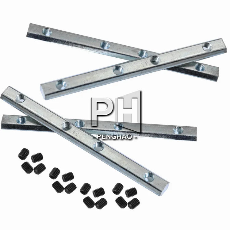 EU  Series Aluminum Profile Straight Line Connector 180 Degree Bracket Fastener for T S Aluminum Extrusion Profile t s
