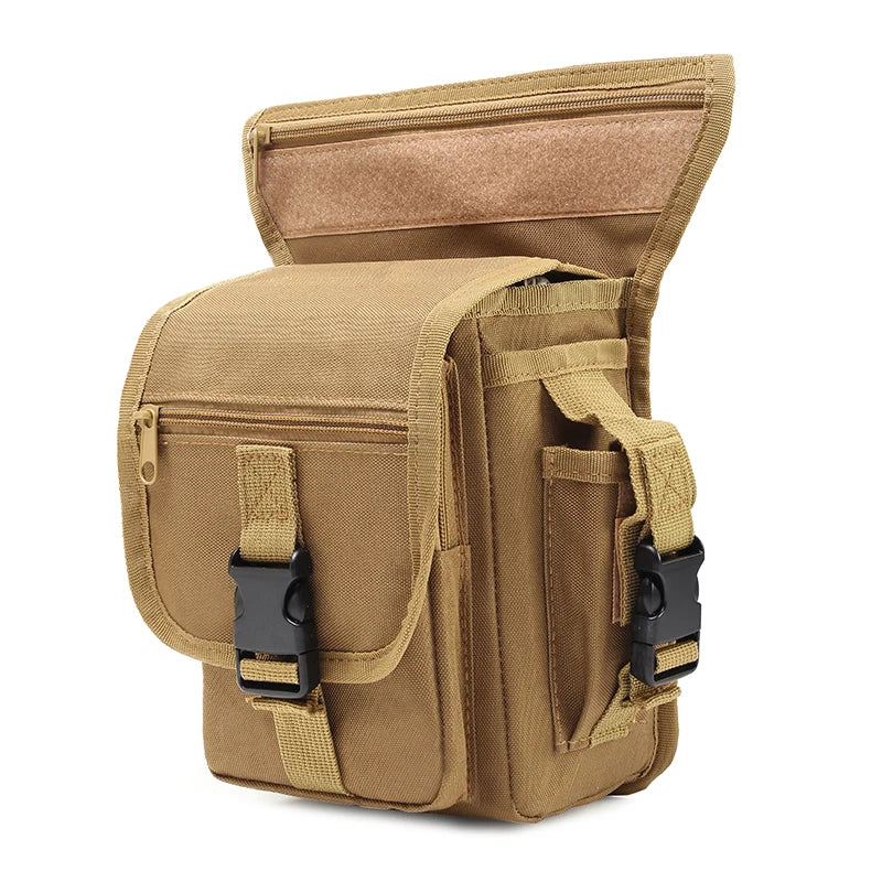 Lupu BL010 1L Tactical Leg Bag Customized Logo OEM/ODM Strong and Lightweight Polyester Waist Bag with Zipper Closure