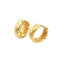 BSY0549 French Twist Huggies Earrings 925 Sterling Silver Hoop Earrings Women