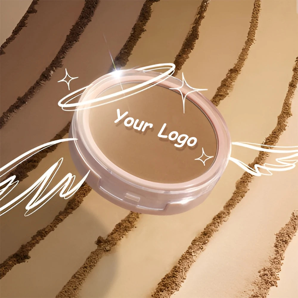 Private Label Long-lasting Wear Concealer Oil Control Talc-Free Paraben-Free Cruelty-Free Pressed Powder Includes Velour Puff