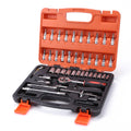 46 Piece Ratchet Socket Wrench Auto Repair Tool Box Screwdriver Chrome Vanadium Steel Hand Tool Combination Kit