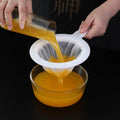 100/200/400 Mesh Kitchen Nut Milk Filter Ultra-fine Mesh Strainer Nylon Mesh Filter Spoon for Soy Milk Coffee Yogurt Strainers