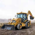 High Output Diesel 4x4 Mini Backhoe Loader CE EPA Euro 5 PLC Gearbox Hydraulic Pump