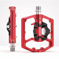 GEWAGE BMX Road Bicycles Aluminum Alloy Self-locking Bike Pedal with Pedal Transfer to Flat Widen