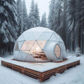 2-4 Person Hotel Transparent Outdoor Glamping Geodesic Igloo Ball Dome Tent
