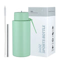 Wholesale New 32oz Vacuum Flask with Straw 1000ml Stainless Steel Insulation Sports Water Bottle Classic Design Business Gifts