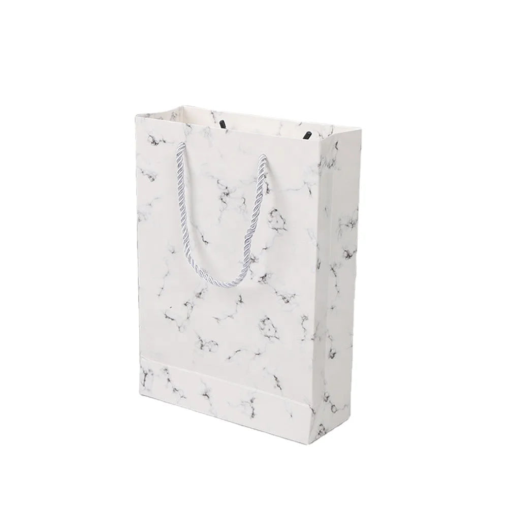 Marble Background Printing Shopping Paper Bag Paper Gift Package Bags