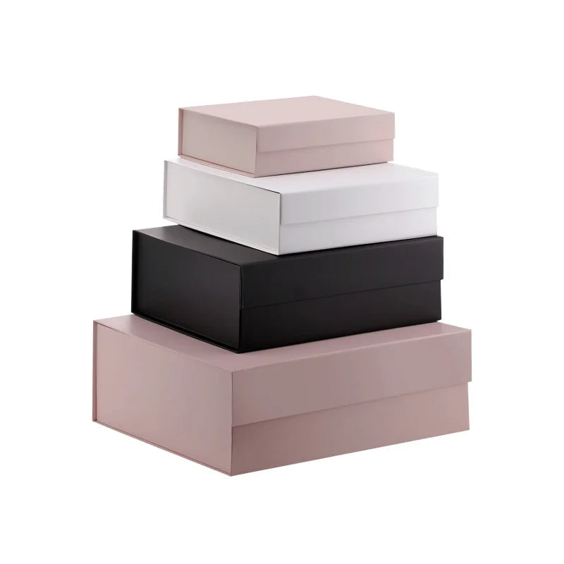 Customized Size Design Cheap Magnetic Closure Folding Gift Hamper Box