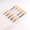 New Style Gemstone Glass Roll on Perfume Essential Oil Roller Crystal Bottle 10ml Inside for Oil with Wooden Bamboo Lid