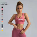 MAYYOUNG Women's Yoga Sports Bra Spandex/Nylon High Elastic Medium Support Plus Size Quick Dry Breathable Four-Way Stretch