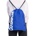 Customizable Logo Premium Durable Navy Blue Printed Strong Polyester Drawstring Gift Backpack Bag for Promotional Event