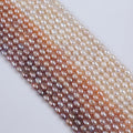 Wholesale Grade Third Party Certified Freshwater Pearl 5-6mm Natural Real Rice Loose White Pink Purple Beads for Jewelry Making