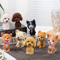 Creative Cute Shaking Head Dog Car Ornament Baking Cake Decoration Soft Cute Shaking Head Dog