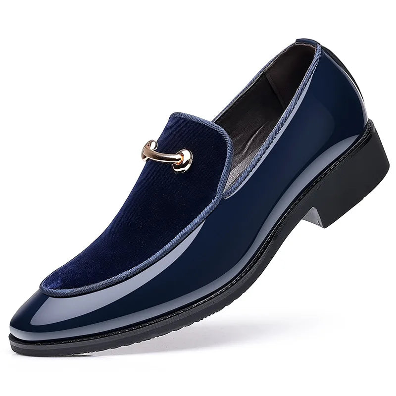 2026 Pointed Toe Dress Shoes Men Loafers Pu Leather Oxford Shoes for Men Formal Mariage Wedding Shoes