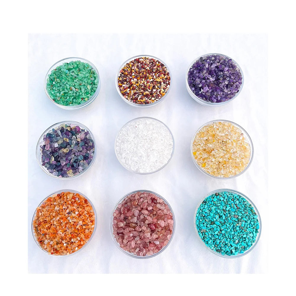 500G Bag Crystal Chips Natural Amethyst Chips Crystal Healing Tumbled Stones Gravels for Ornaments