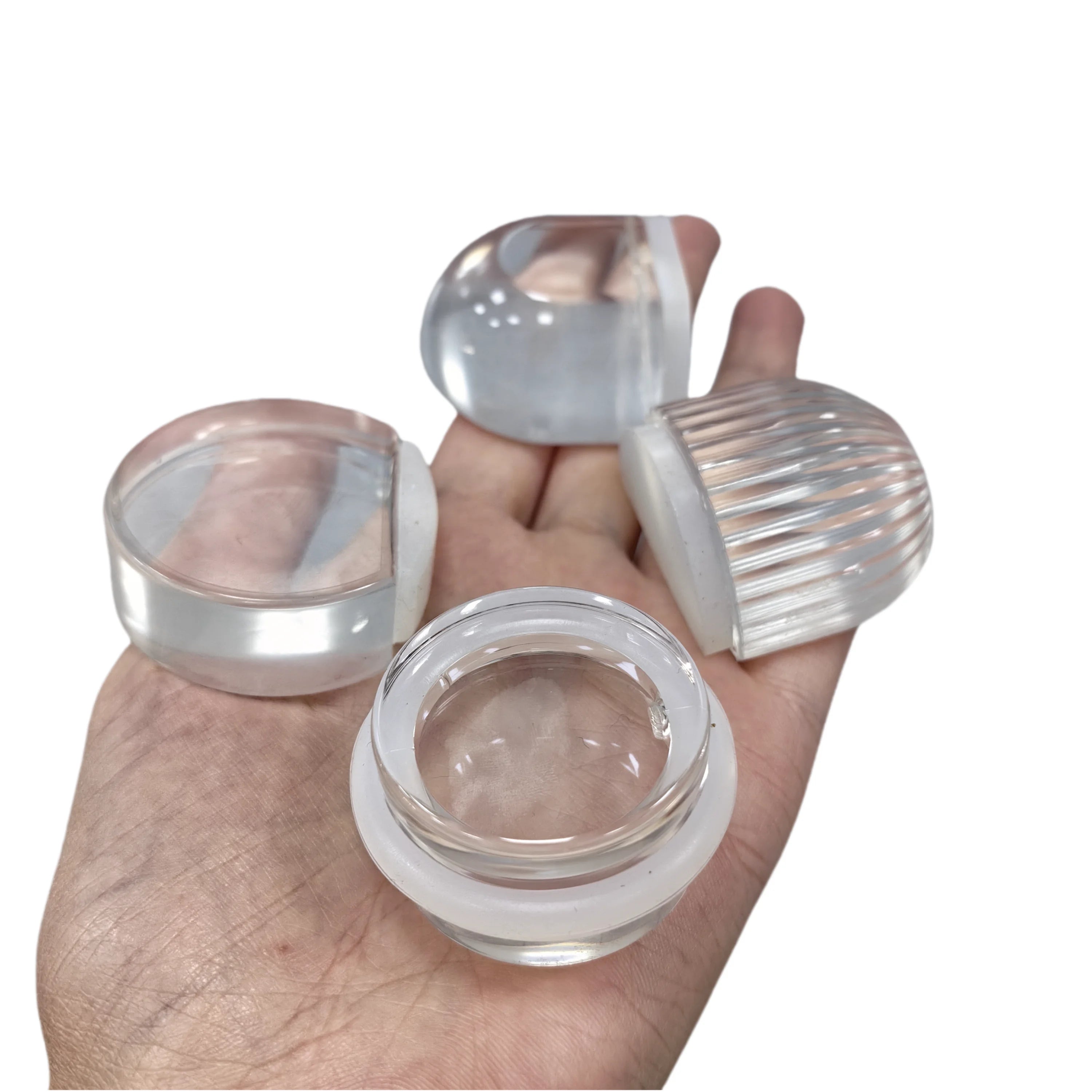 Door Stopper No Need Punch Transparent Self Adhesive Door Holder Pu Door Stop for Home Protect Walls and Furniture Accessories