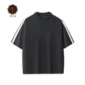 OEM 100% Cotton Heavyweight Streetwear Tshirt Custom Print Logo Summer Hip Hop Style Oversize Loose Fit for Men's Plus Knitted