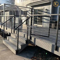 YL Side Mount Cable Railing Post Stainless Deck Railing Outdoor Balcony Railing