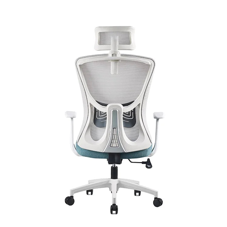 Mesh Swivel Staff Task Office Chair Comfortable High Back Executive Manager Chair Office Computer White Ergonomic Office Chairs