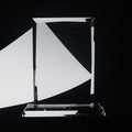 Pujiang Factory Direct Sale Blank Crystal Glass Trophy Plaque  Award Custom