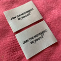 Best Quality Shiny Surface Satin Woven Labelluxury Design End Fold Garment Clothing Label