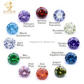 3A 5A Cubic Zirconia Month Birthstones Gemstones Emerald Peridot Topaz Tanzanite Color Cubic Zirconia Stones