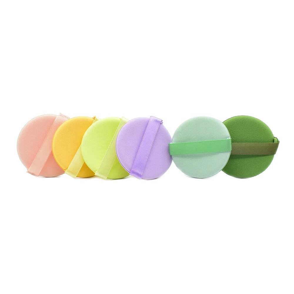 Reusable Wet Dry Round Makeup Sponge Face Beauty Air Cushion Foundation BB Cream Makeup Sponge