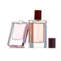 Luxury Polished Perfume Bottle with Wood Cap 30ml 50ml Square with Atomizer Spray and Custom Package