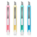 Deli 2054 Candy Color Art Knife Portable School Students Hand-made Knife Paper Cutter Office Stationery 360pcs Per Carton Set