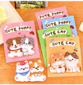 Cute Pet Series Sticky Notes Cartoon Special Shaped Message Note Pad Reusable Notes Favorite Student Stationery1704