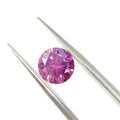 GRA Certificated Round Brilliant Cut 5mm to 11mm Pink Moissanite Loose Stones High Quality Lab Gemstone