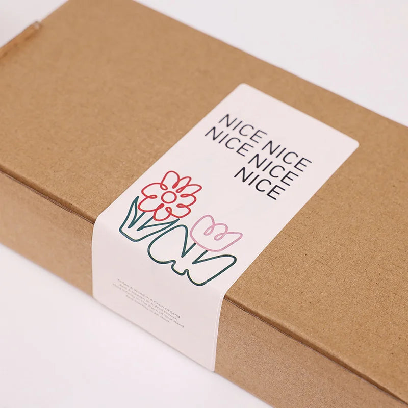 Custom Boxed Packaging Stickers Vinyl logo Printing Waterproof Matte Packaging Labels QR Code Sticker for Decoration and Sealing