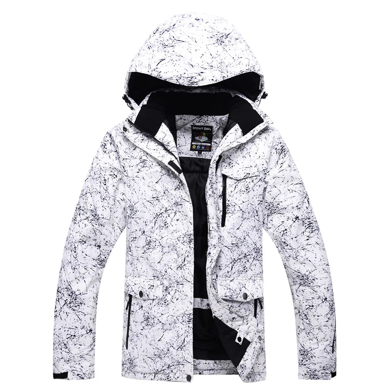 Unisex Winter Ski Jacket Brand Waterproof Breathable Windproof Snow Coat Men Women Adults Plus Size Outdoor Sports Snowboarding