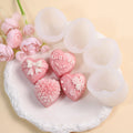Besafe Handmade 3D Rose Heart Love Shaped Soap Silicone Cake Chocolate Candy Resin Candle Mold for Valentine's Day Wedding Decor