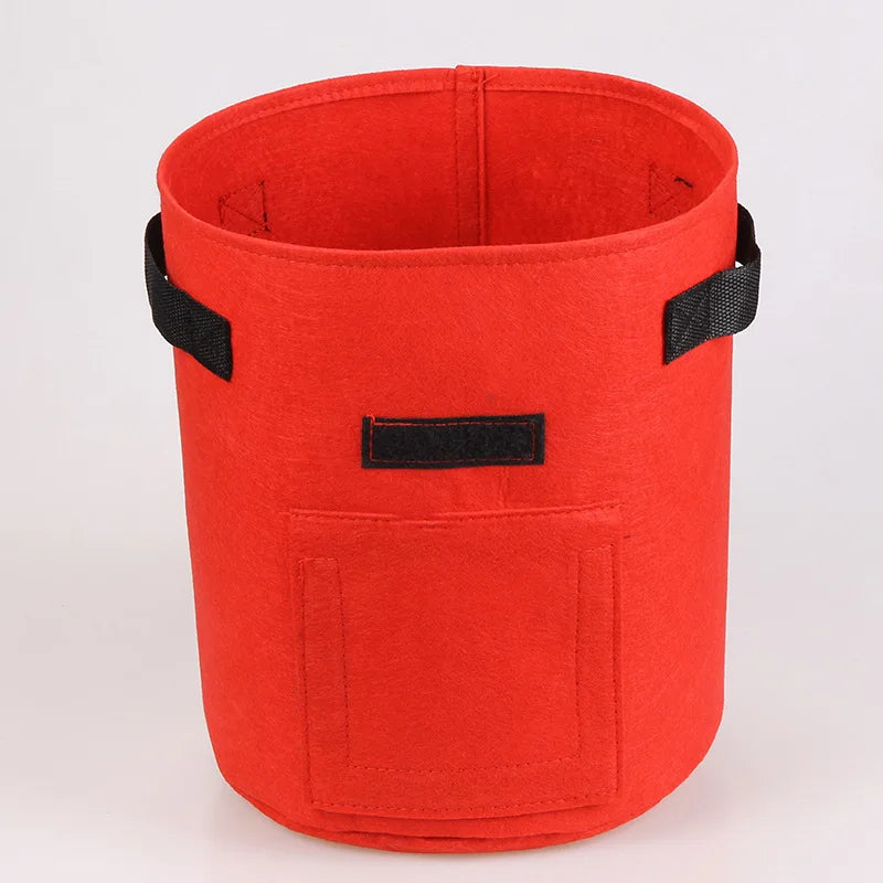 Dropshipping Strawberry Planting Bags 5/7/10/15  Gallon Planting Pots With Window and Handle for Indoor Outdoor Plant Containers