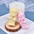 B-1126 Two Hands in Ten Buddha Shape Sugar Turning Silica Gel Mold DIY Cake Baking Aromatherapy Candle Mold
