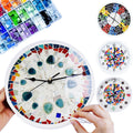 Mosaic Ceramic Wall Clock DIY Silent Clock Kits for Bedroom Decor Arts and Crafts Supplies for Kid