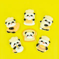 Cute Panda Cartoon Flatback Resin Cabochon for DIY Handmade Craft Jewelry Findings Scrapbooking Ornament