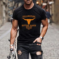 Wholesale 2025 Summer Vintage Western O Neck Custom Printed Men's T-Shirts Knitted Polyester Cheap