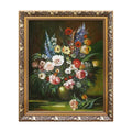 Hand Painted Flower Oil Painting for Living Room Decor Classical Impression Flower Wall Painting Flowers in Vase Picture