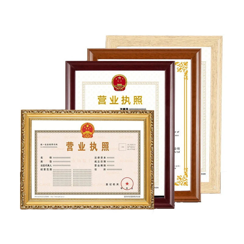 Hot Sale Eco-friendly Wholesale Custom Wood Graduation Certificates Document Diploma Frame