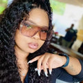 Hot Sell INS Sunglasses Fashion Vintage Rectangle Sunglass Uv400 Ce One Piece Lens Eyewear Sunglasses