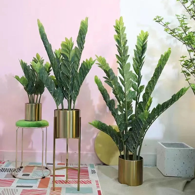 Zamioculcas Zamiifolia Green Plastic Art Decor Tree for Home Decor 50-120cm 5-8 Years Indoor Lifetime OV