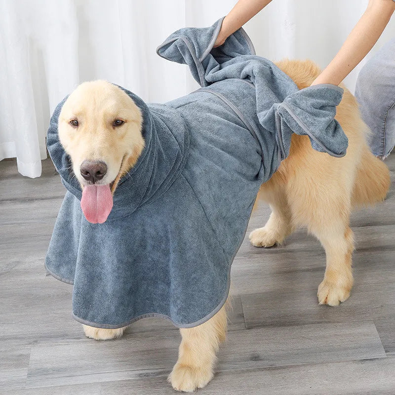 Wholesale Microfiber Medium Large Pet Bathrobes Dog Towels for Drying Dogs
