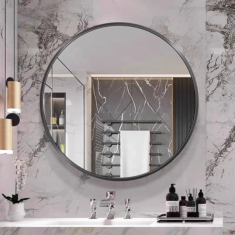 OEM ODM Round Metal Frame Wall Mirror Bathroom Vanity Mirror for Home Decor Manufacturer